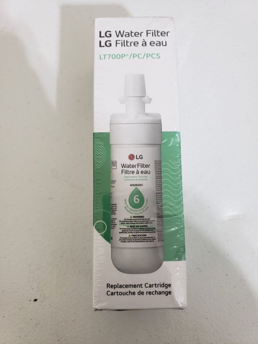 New Sealed LG LT700P - 6 Month / 200 Gallon Capacity Replacement Water Filter
